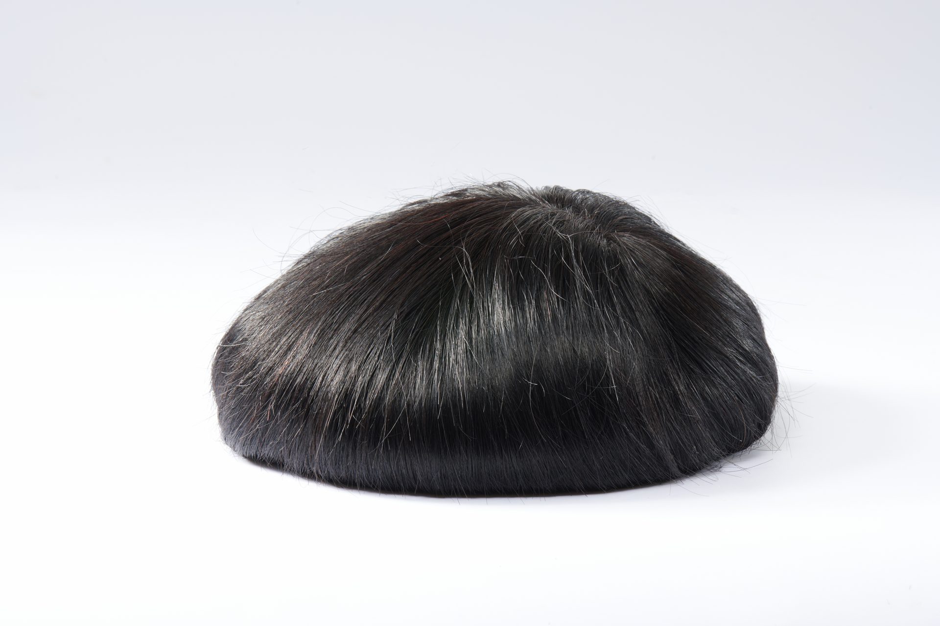 Finished bespoke hair system — plate 05