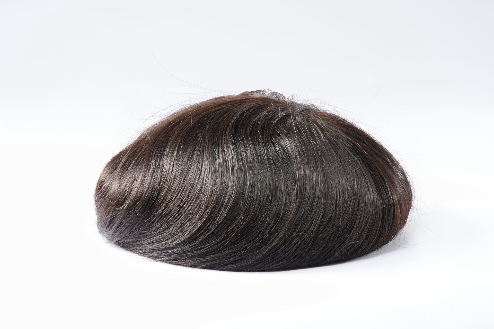 Finished bespoke hair system — plate 06