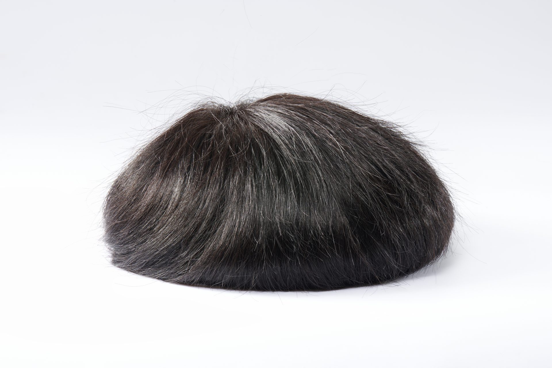 Finished bespoke hair system — plate 07