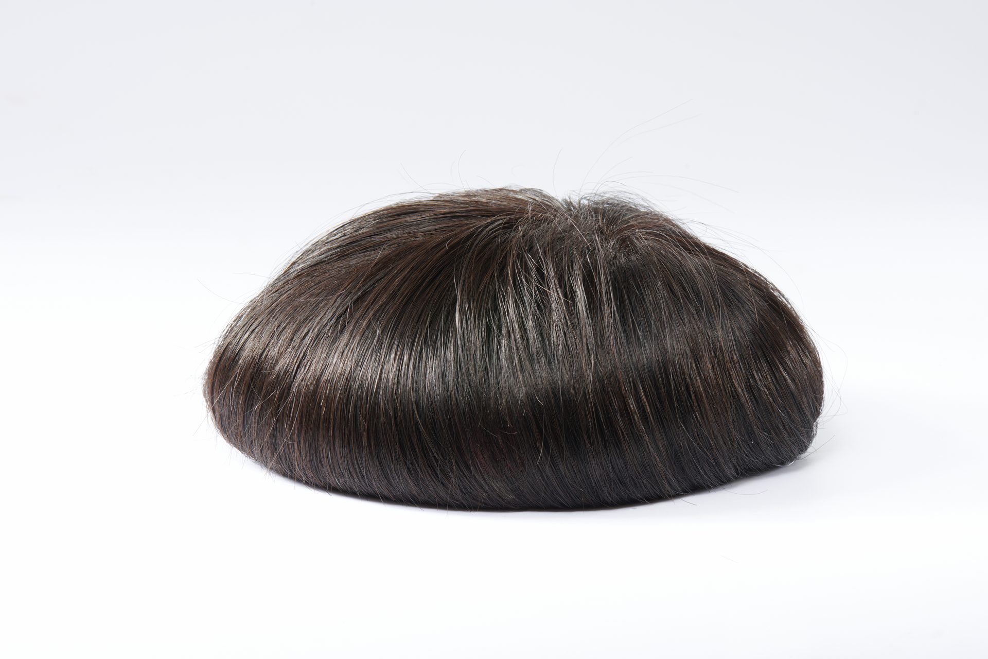Finished bespoke hair system — plate 09