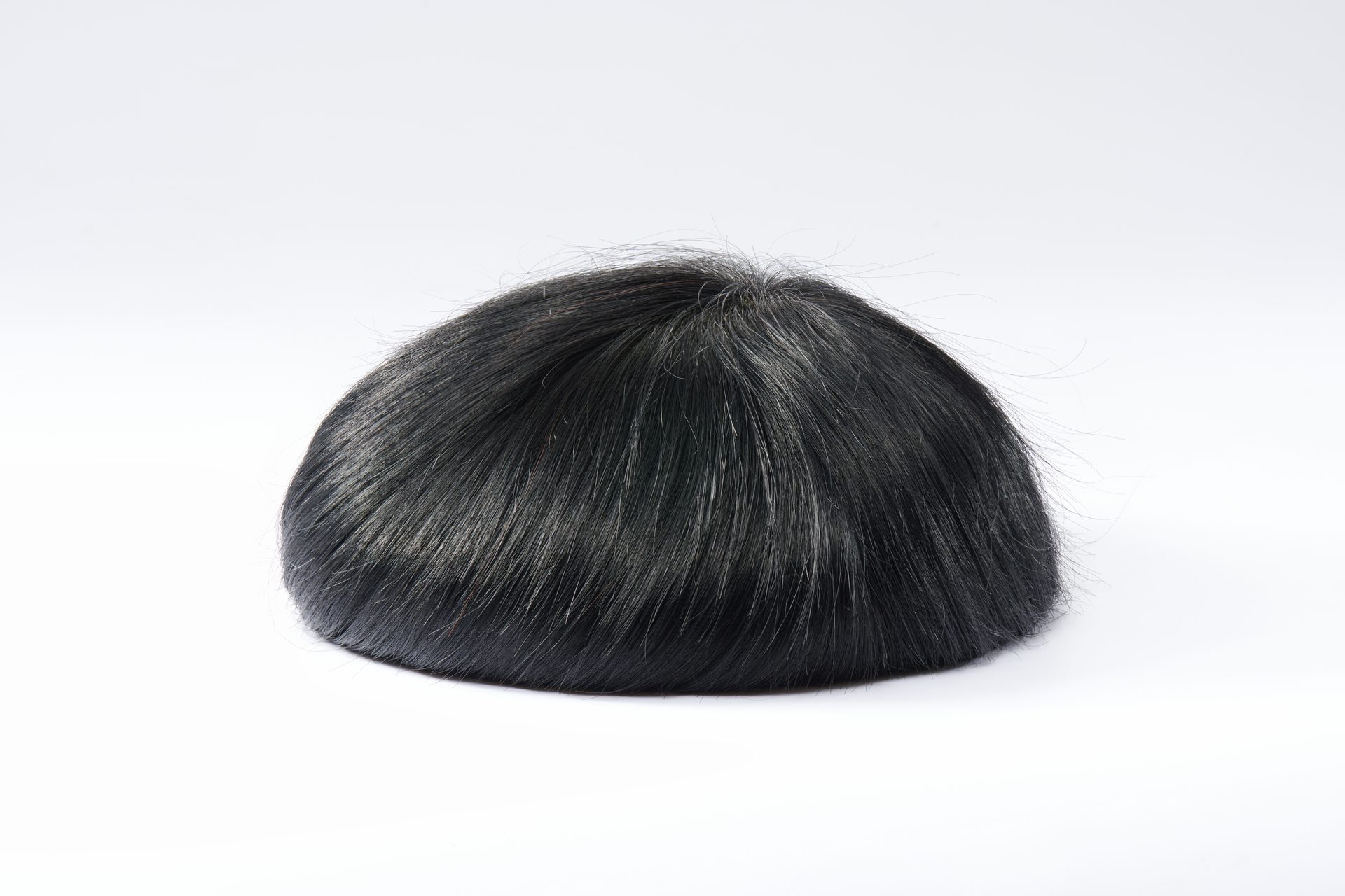 Finished bespoke hair system — plate 10